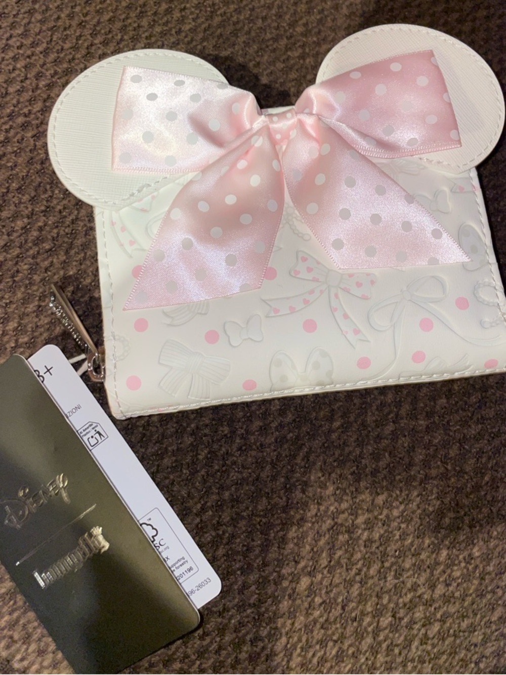 Disney Loungefly Minnie Mouse Pink Bow Wallet